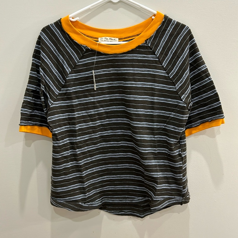 Free People Stripe Tee